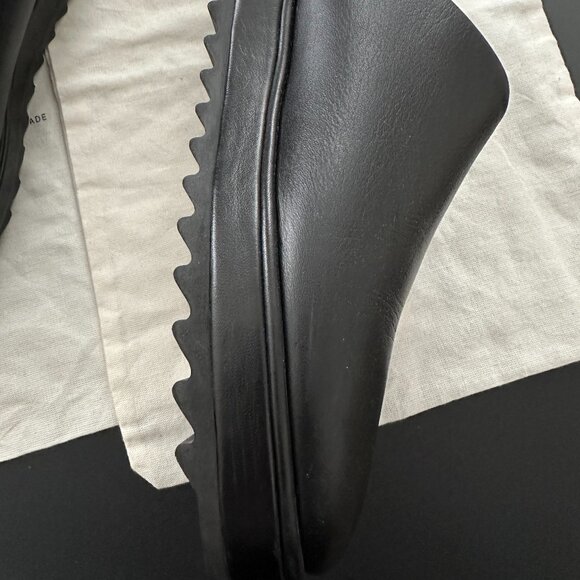 Lauren Manoogian Moto Black Leather Mules - Size 41 - Picture 2 of 4